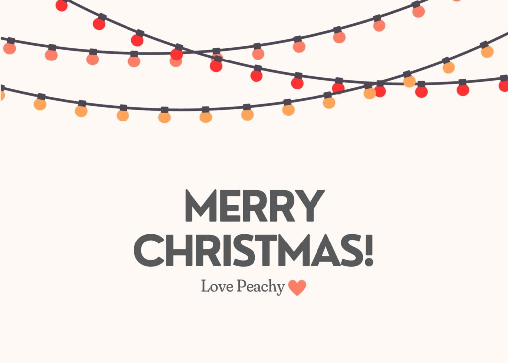 2023 wrap up/ Merry Christmas card from Peachy